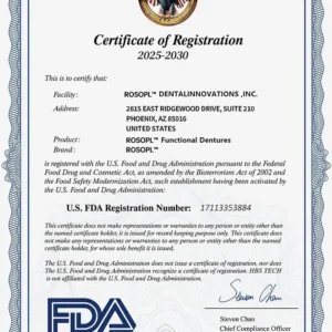 ROSOPL Custom-Fit Full Functional Dentures