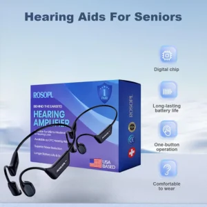 ROSOPL Bluetooth Rechargeable OTC Hearing
